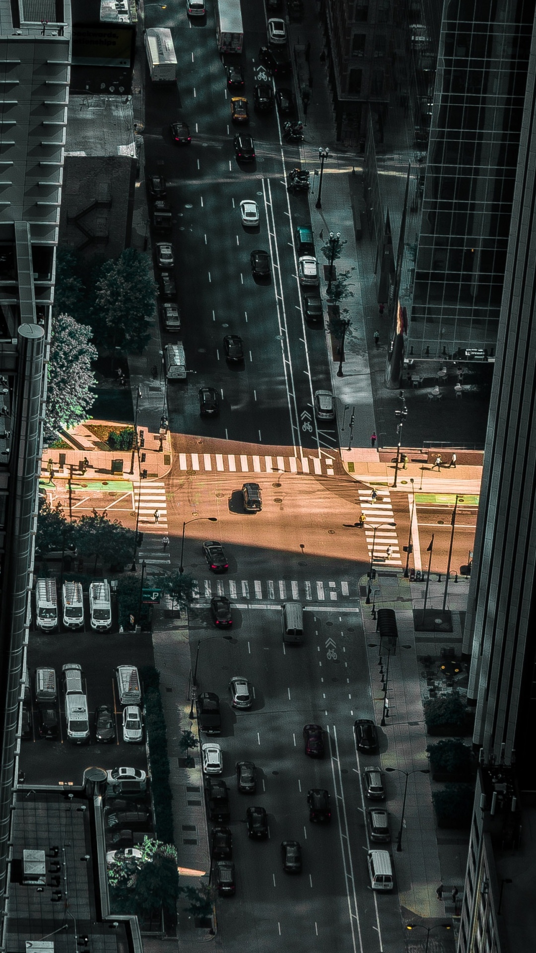 Обои город, метрополия, городской район, городской пейзаж, населенный пункт в разрешении 1080x1920