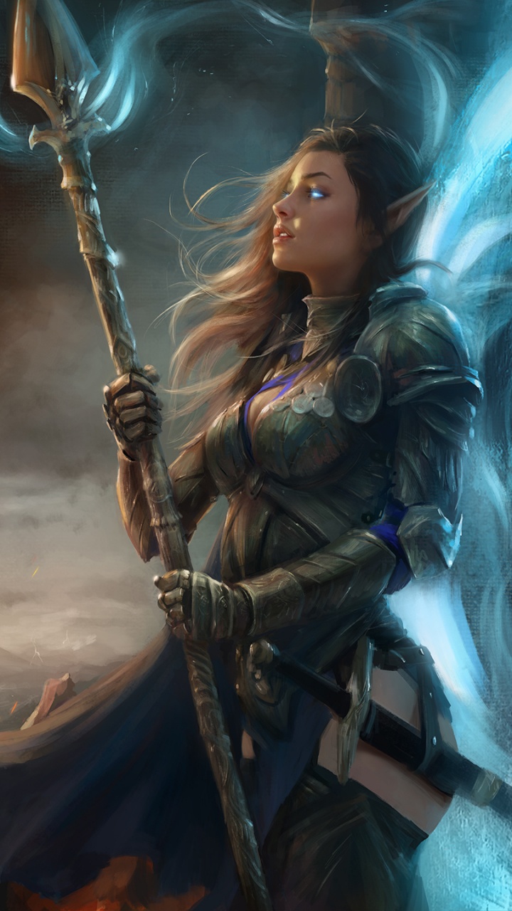 Обои арт, цифровое искусство, произведение искусства, артист, компьютерная игра в разрешении 720x1280