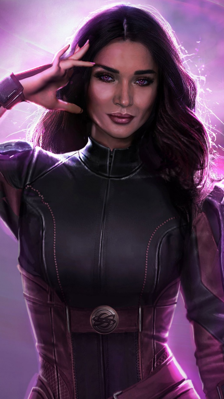 Обои Девушка Сатурн, супергерл, Лар Ганд, супергерой, арт в разрешении 720x1280