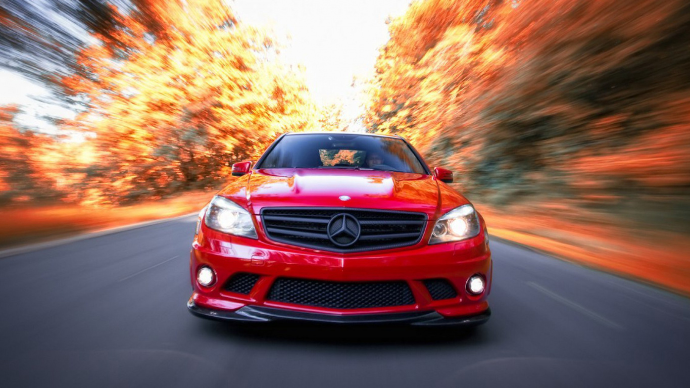 Обои Mercedes-Benz CLS-Class, авто, бампер, полный размер автомобиля, с63 АМГ в разрешении 1366x768