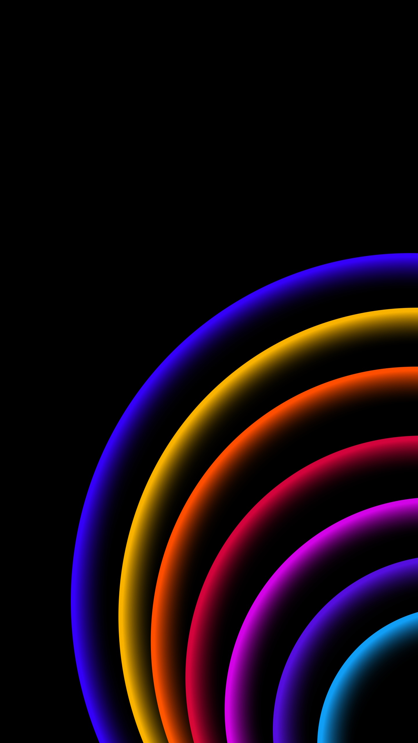 Обои крупный план, ios, Эпл, красочность, арт в разрешении 1440x2560