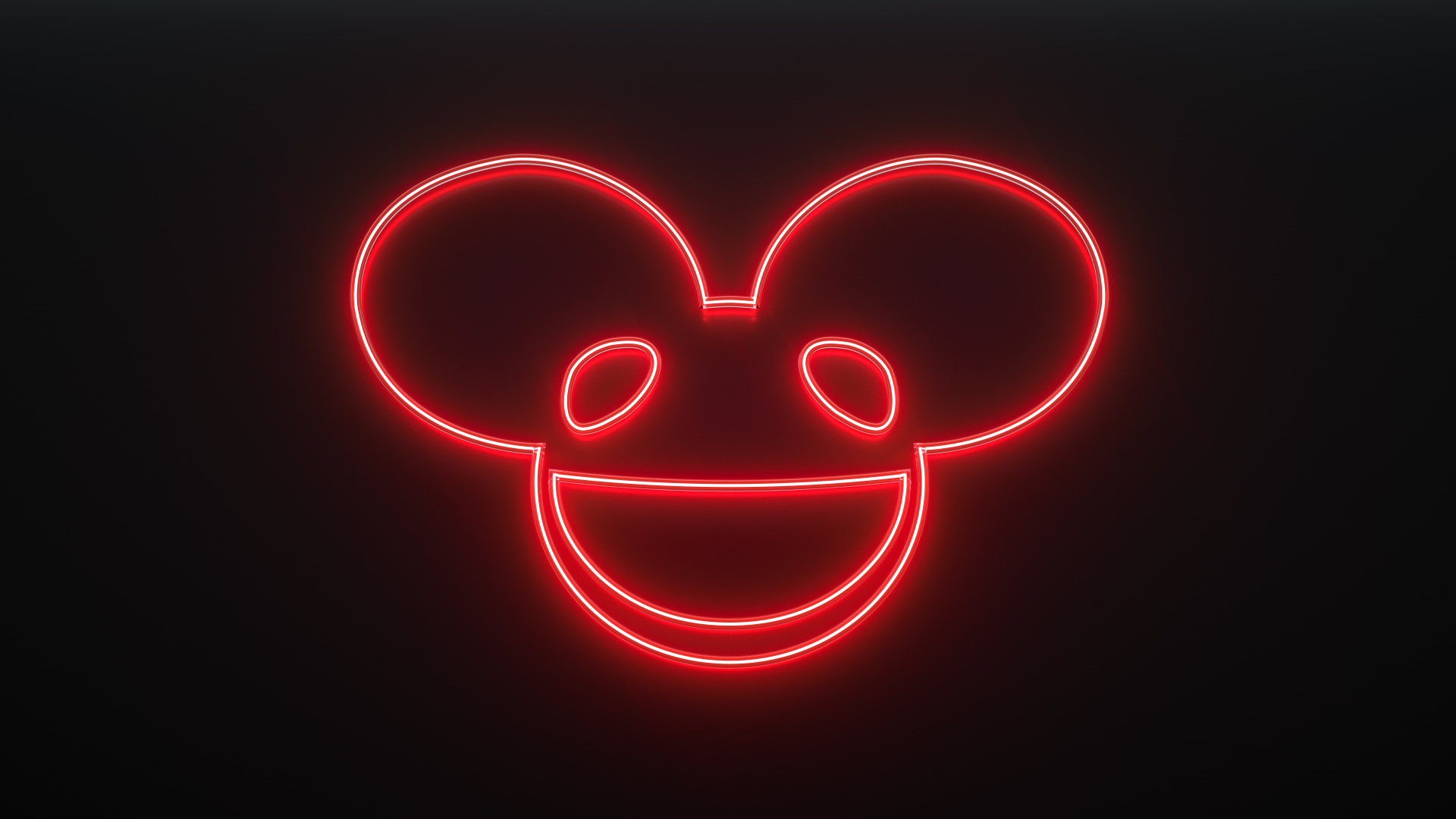 Обои красный цвет, сердце, любовь, неон, орган в разрешении 1920x1080