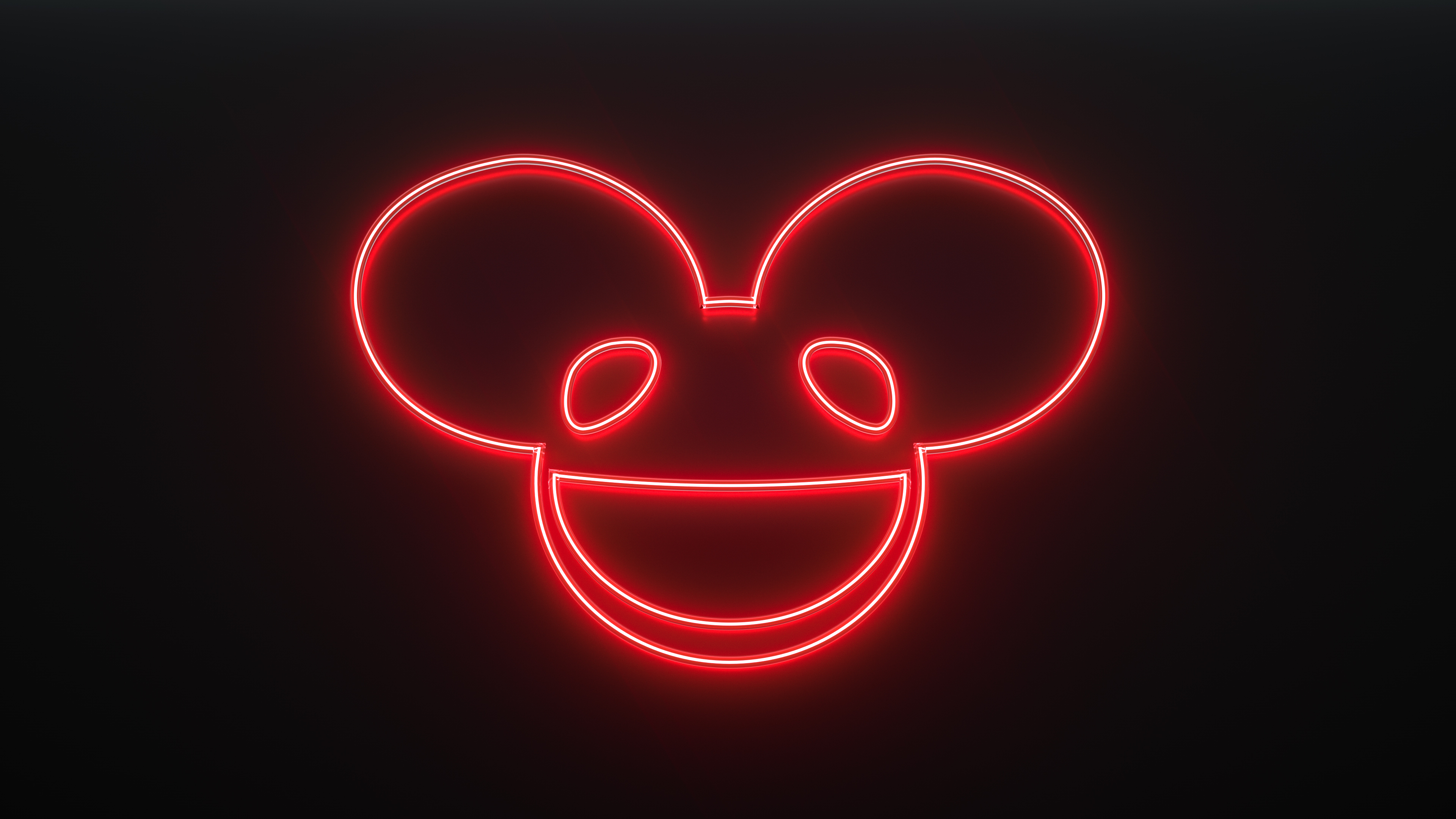 Обои красный цвет, сердце, любовь, неон, орган в разрешении 3840x2160