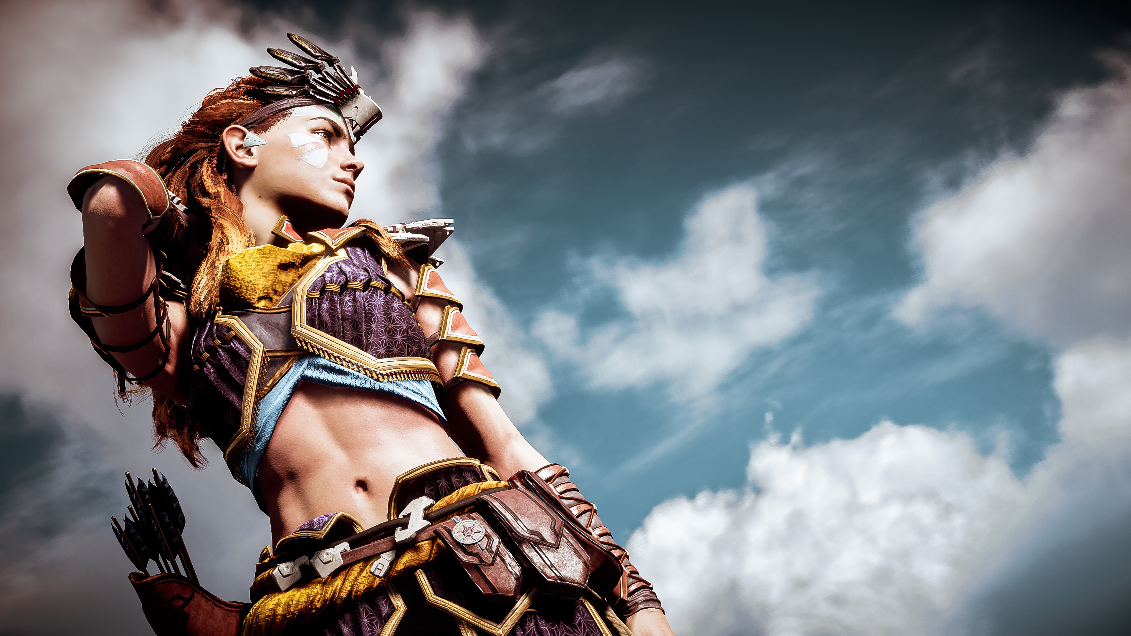 Обои горизонт ноль рассвета, красота, мифология, облако, арт в разрешении 3840x2160