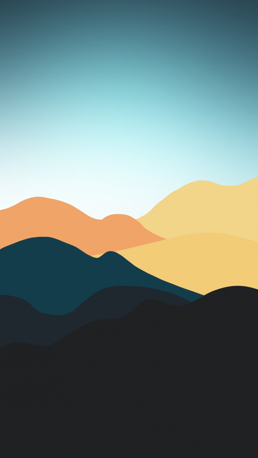 Обои облако, гора, послесвечение, сумрак, природный ландшафт в разрешении 1080x1920