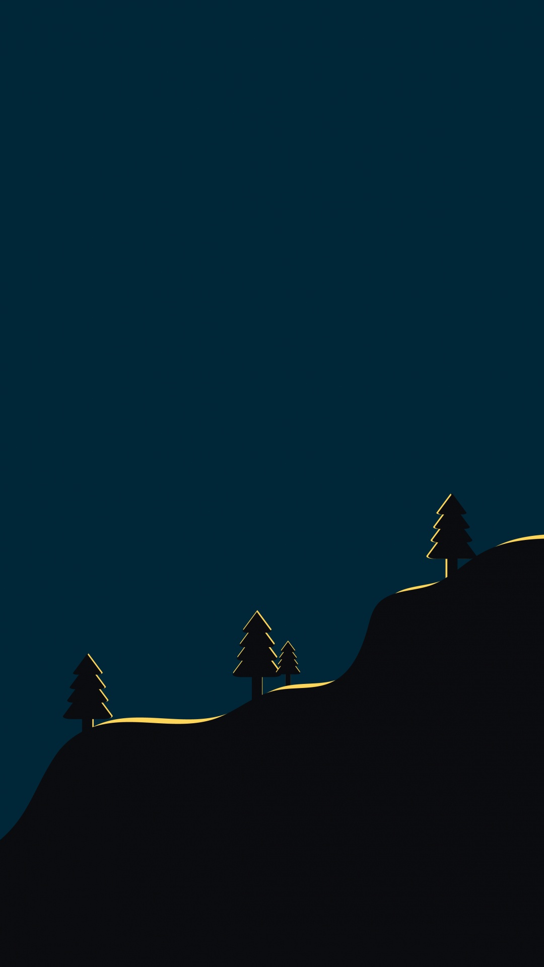 Обои склон, полутона и оттенки, пейзаж, электрик, замораживание в разрешении 1080x1920