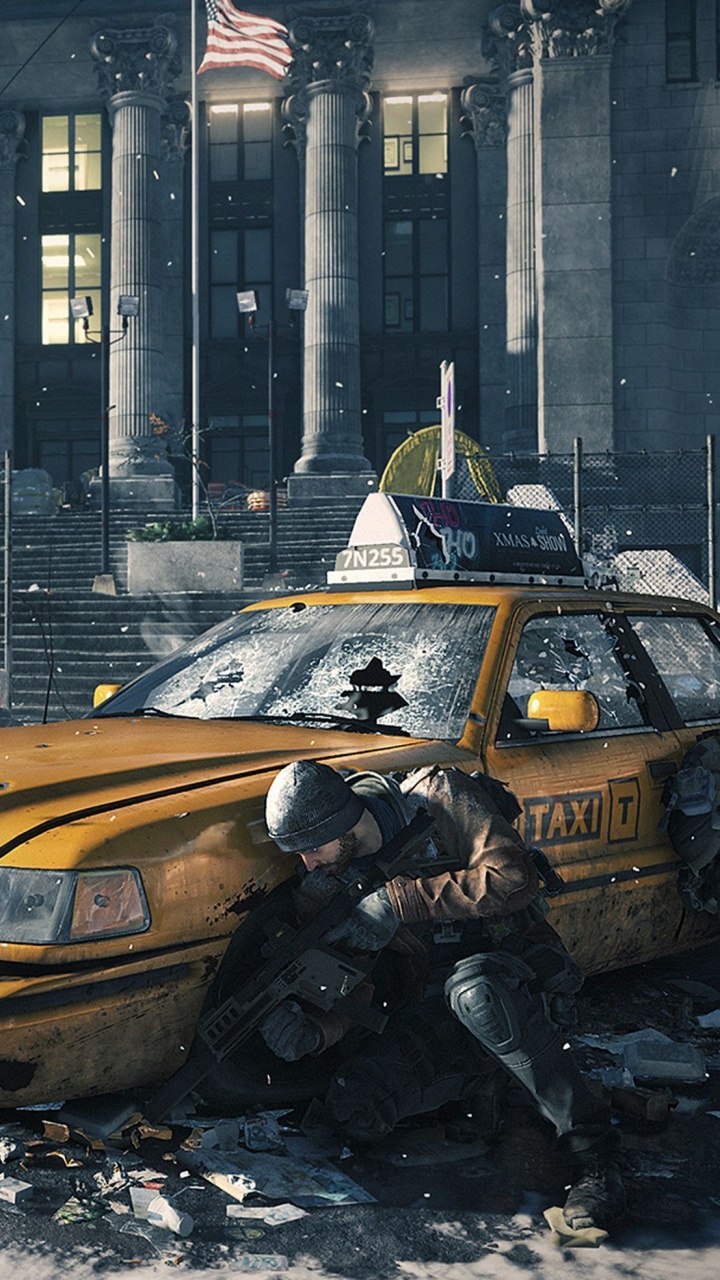 Обои ubisoft, шутер, открытый мир, авто, компьютерная игра в разрешении 720x1280