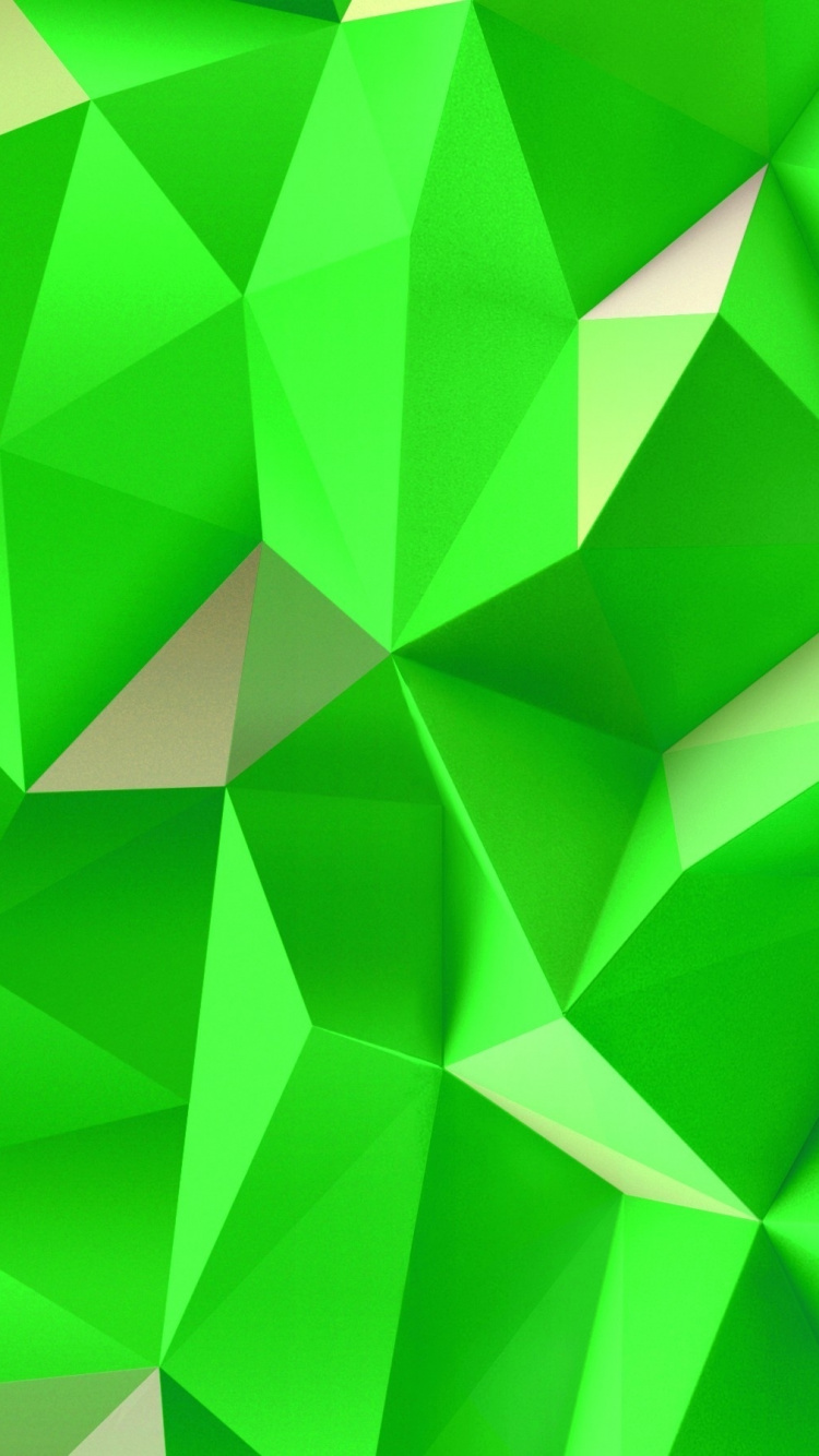 Обои треугольник, зеленый, узор, симметрия, угол в разрешении 750x1334