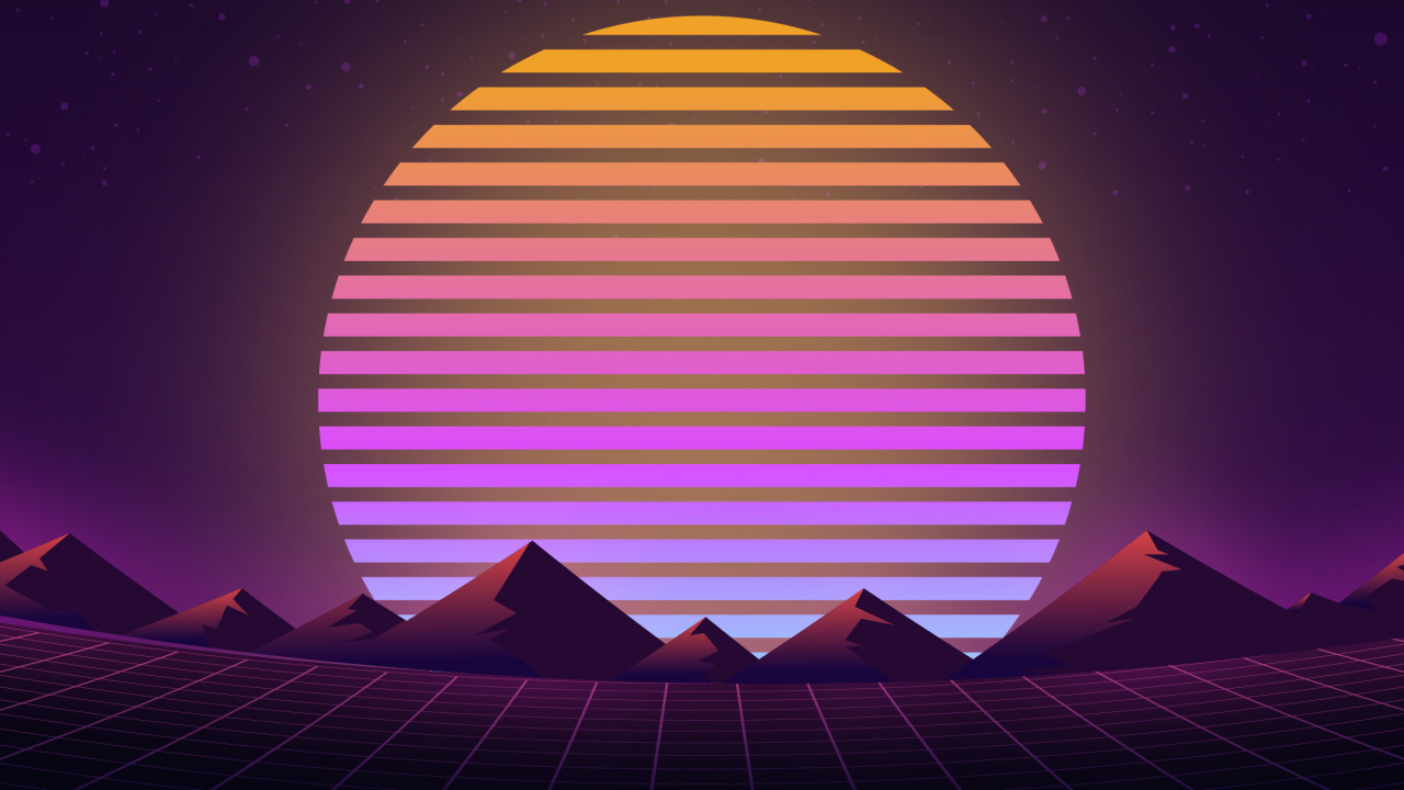 Обои атмосфера, мир, природа, послесвечение, пурпур в разрешении 1280x720