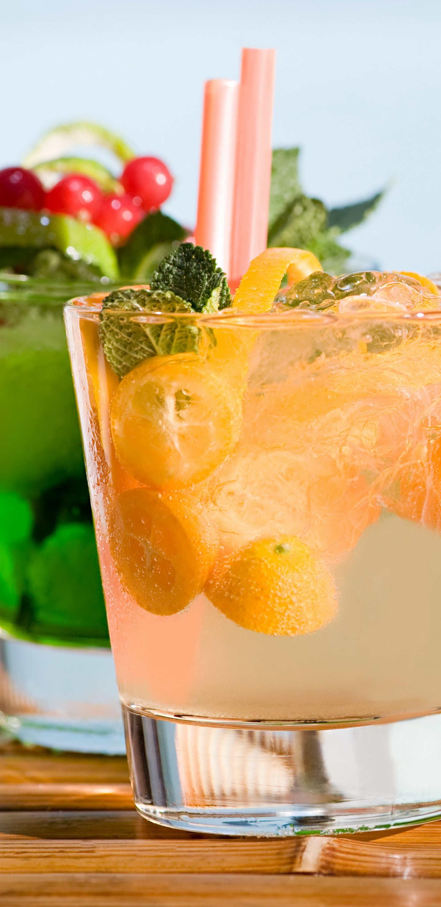 Обои коктейль, кайпиринья, сок, напиток, ромом в разрешении 1440x2960