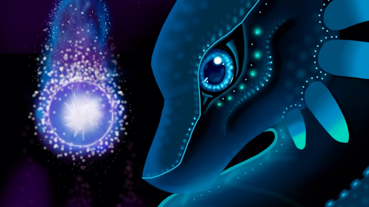 Обои фрактальное искусство, арт, графический дизайн, синий, электрик в разрешении 1280x720