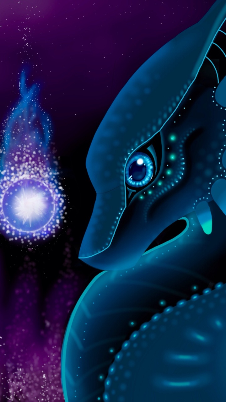 Обои фрактальное искусство, арт, графический дизайн, синий, электрик в разрешении 720x1280