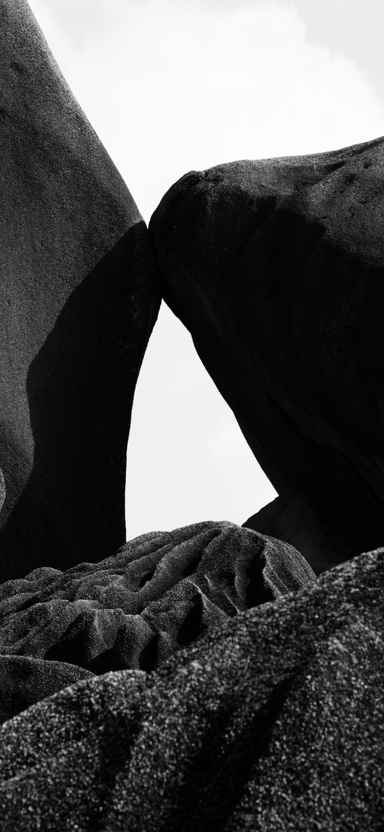 Обои монохромный, черный и белый, оттенки серого, черный, белые в разрешении 1242x2688