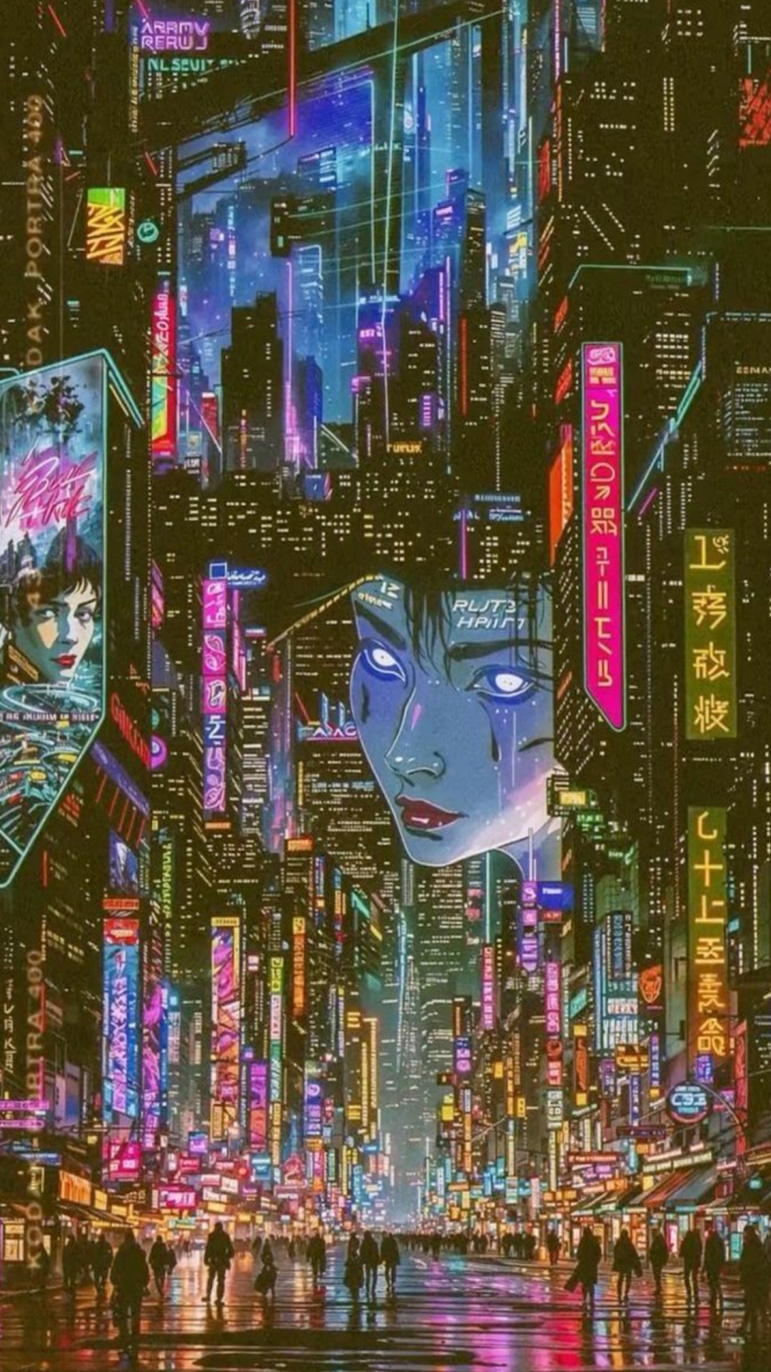 Обои Киберпанк 2077, Киберпанк, соларпанк в разрешении 1080x1920