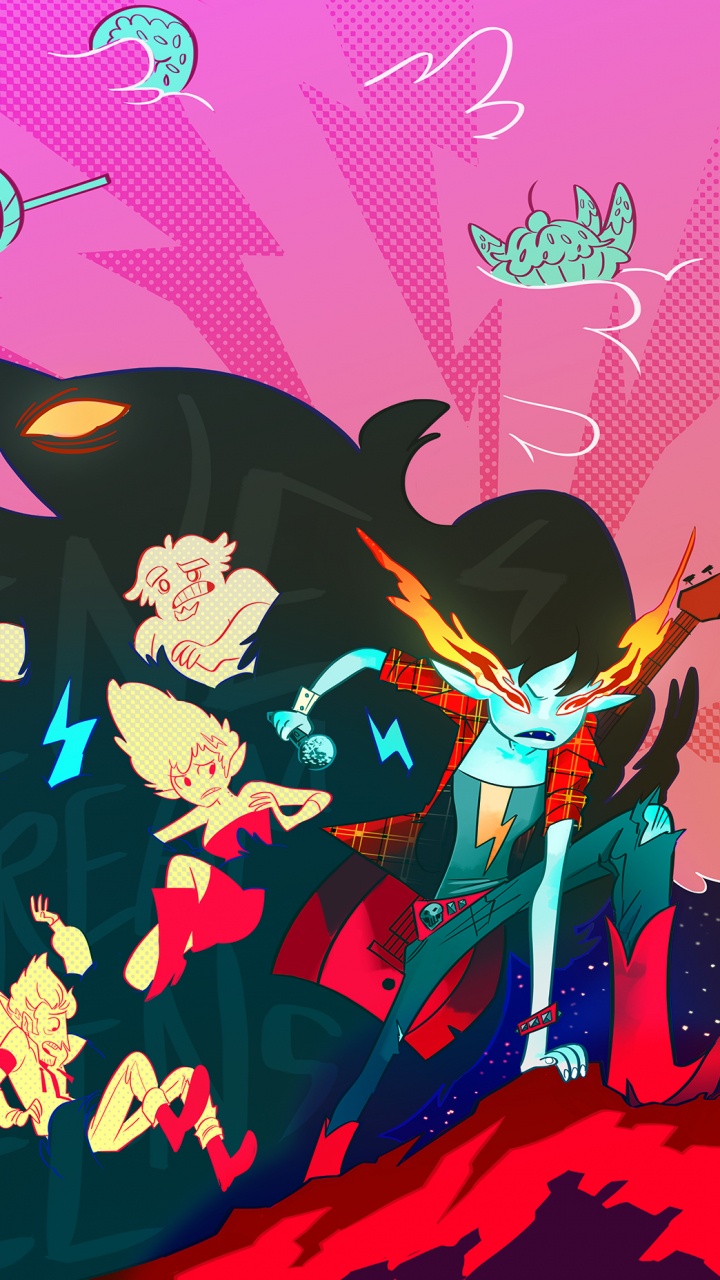 Обои иллюстрация, графический дизайн, графика, арт, пурпурный цвет в разрешении 720x1280