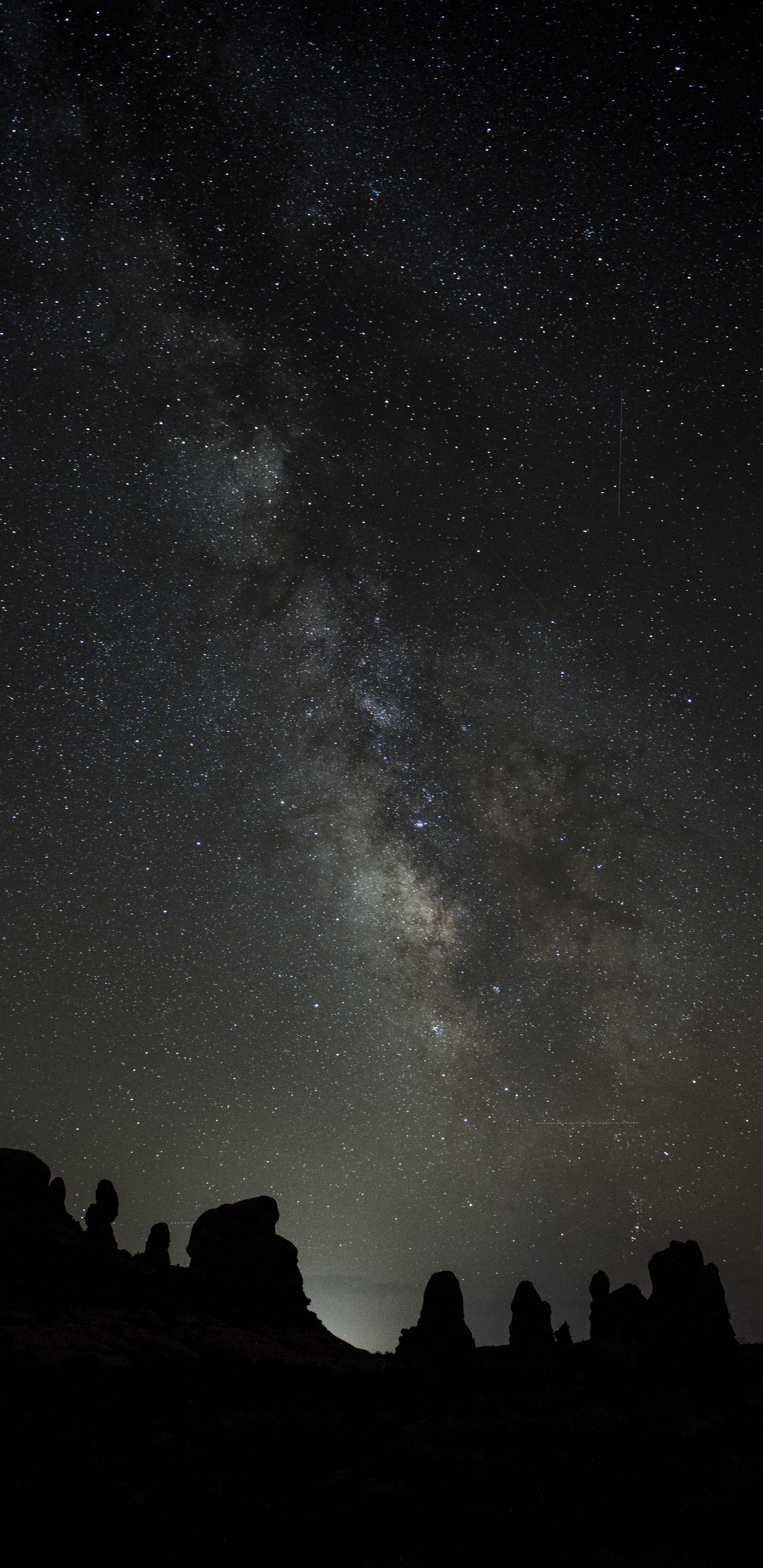 Обои Млечный Путь, звезда, Галактика, Астрономия, черный в разрешении 1440x2960