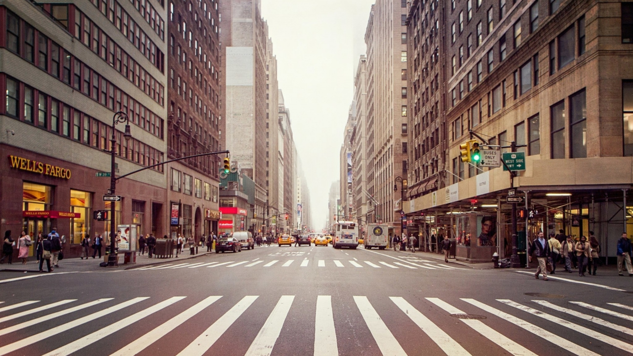 Обои городской район, город, улица, метрополия, городок в разрешении 1280x720