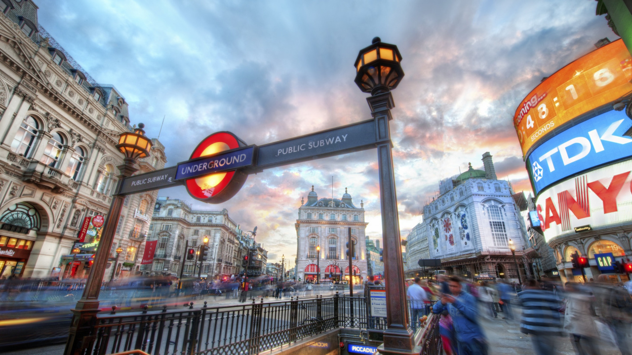 Обои Лондон, ориентир, город, метрополия, деловой район в разрешении 1280x720