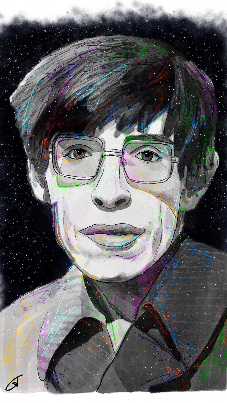 Обои живопись, акварельная живопись, арт, рисование, портрет в разрешении 750x1334