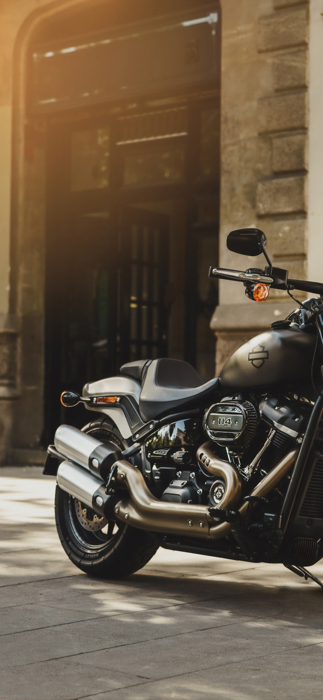 Обои Харлей Дэвидсон, мотоцикл, Харли, harley davidson sportster, harley davidson fat boy в разрешении 1125x2436