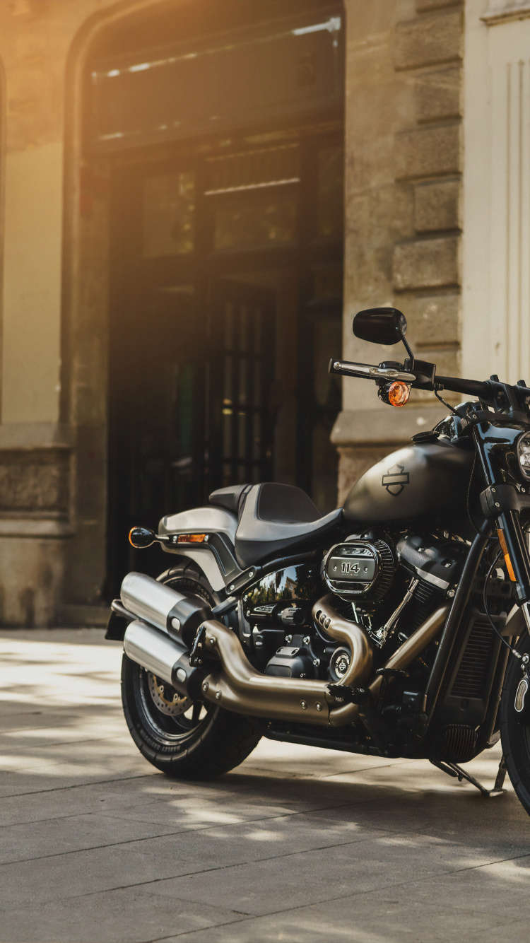 Обои Харлей Дэвидсон, мотоцикл, Харли, harley davidson sportster, harley davidson fat boy в разрешении 750x1334