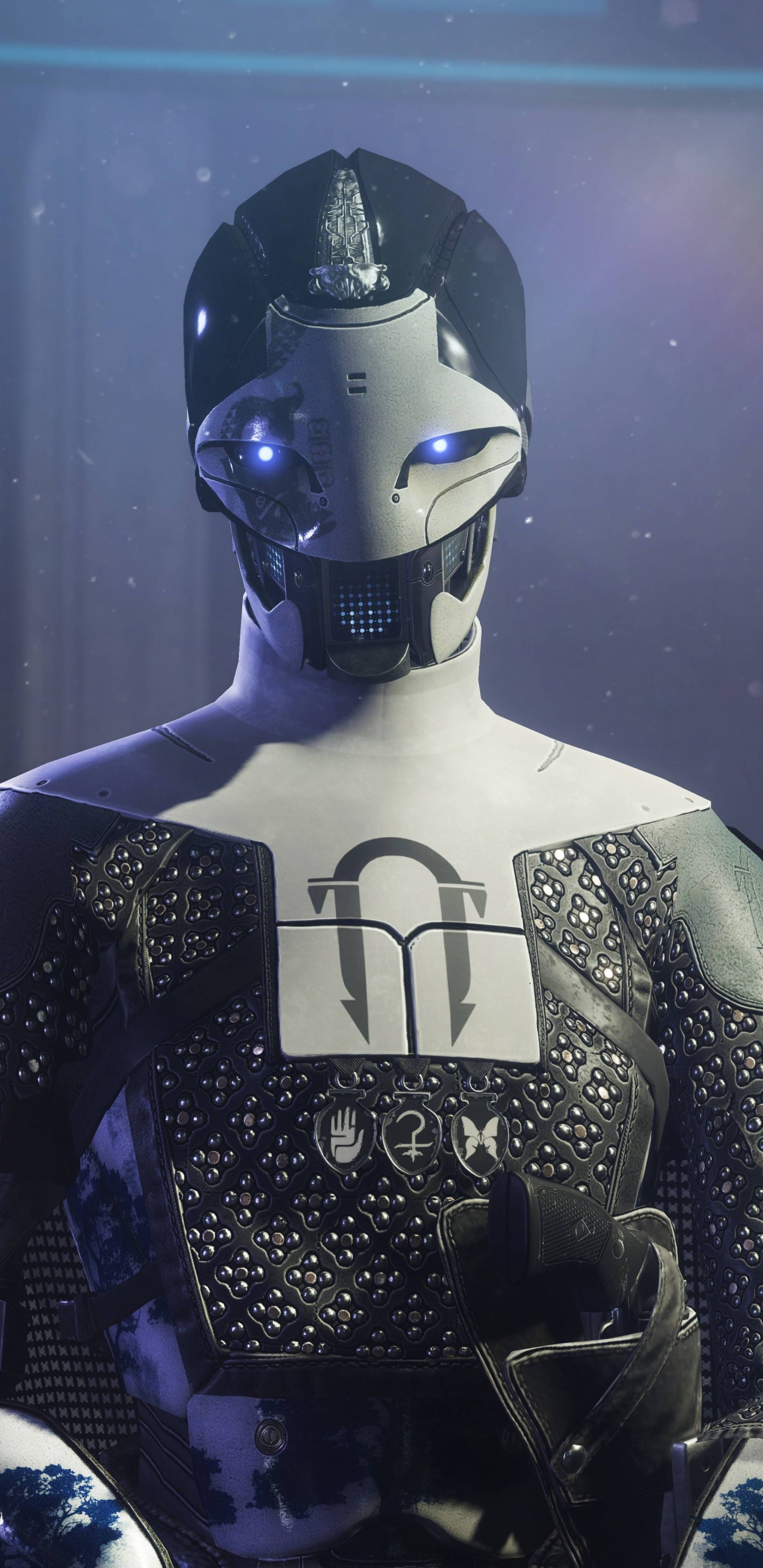 Обои судьба, bungie, фигурка, космос, иллюстрация в разрешении 1440x2960