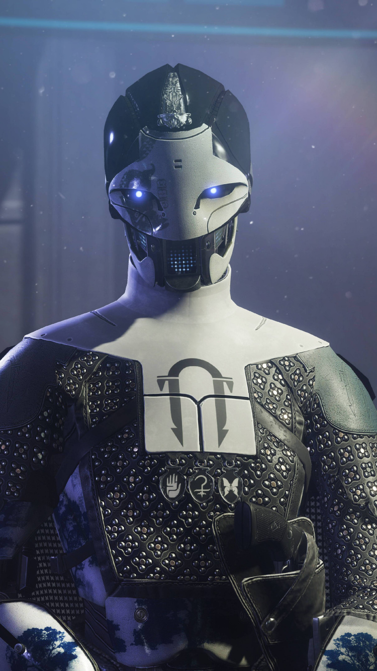 Обои судьба, bungie, фигурка, космос, иллюстрация в разрешении 750x1334