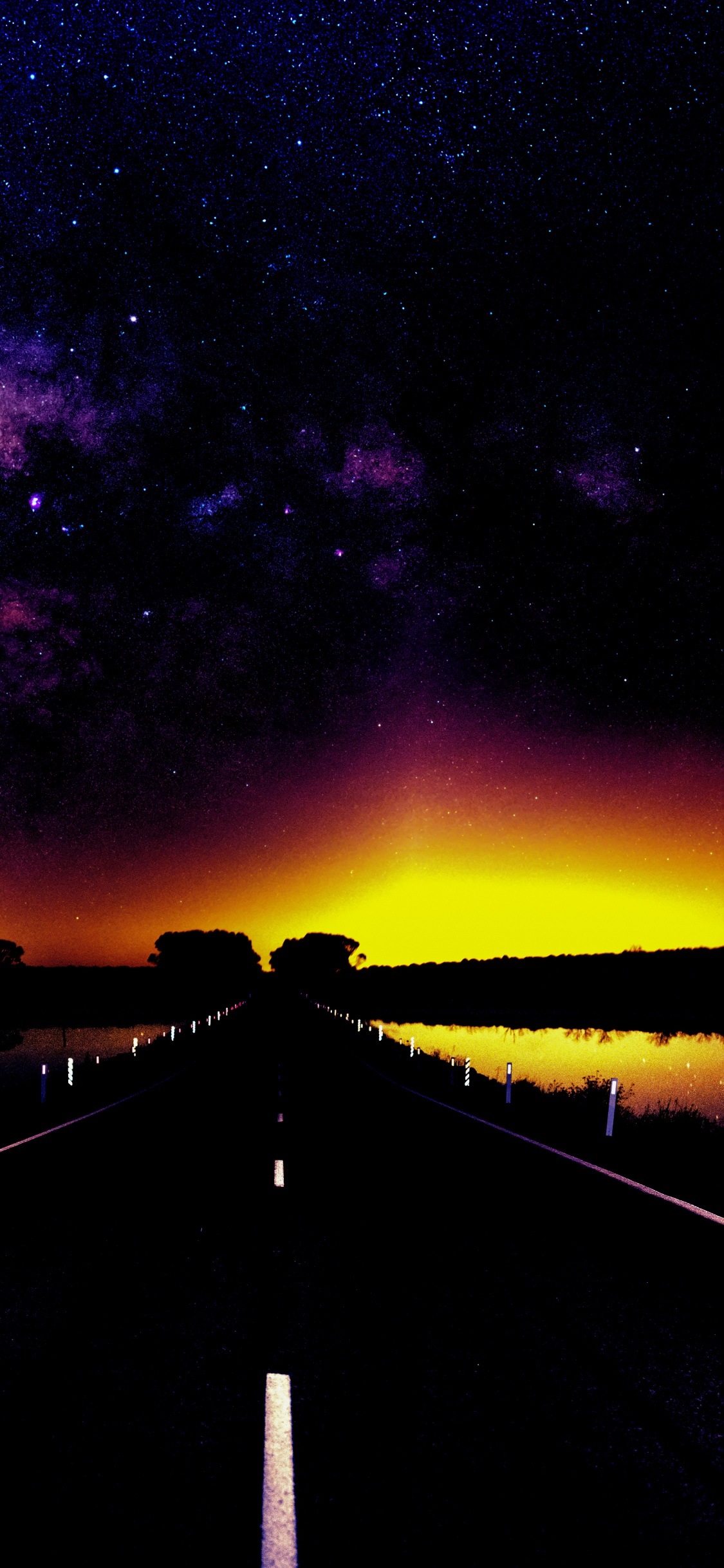 Обои Млечный Путь, природа, Астрономия, атмосфера, мир в разрешении 1125x2436