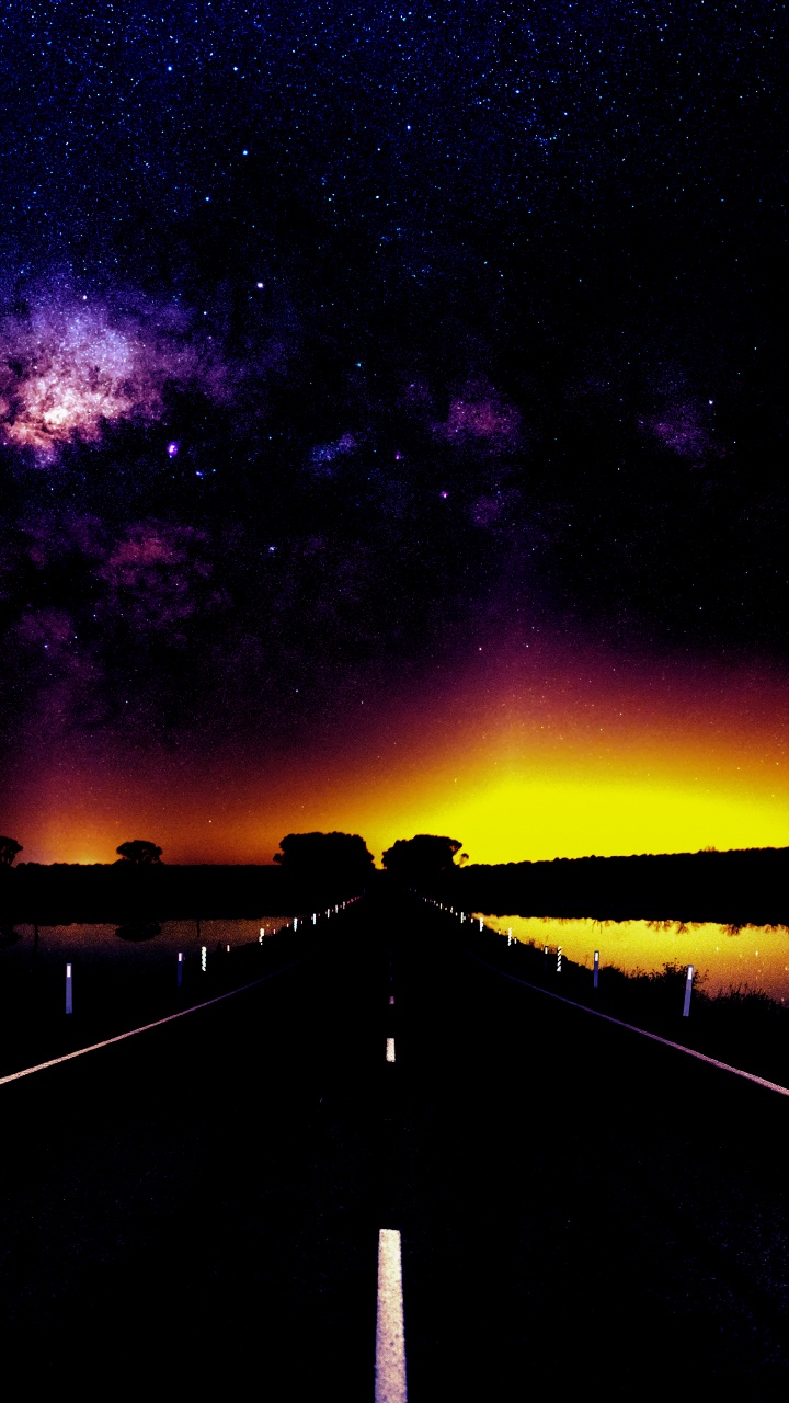 Обои Млечный Путь, природа, Астрономия, атмосфера, мир в разрешении 720x1280