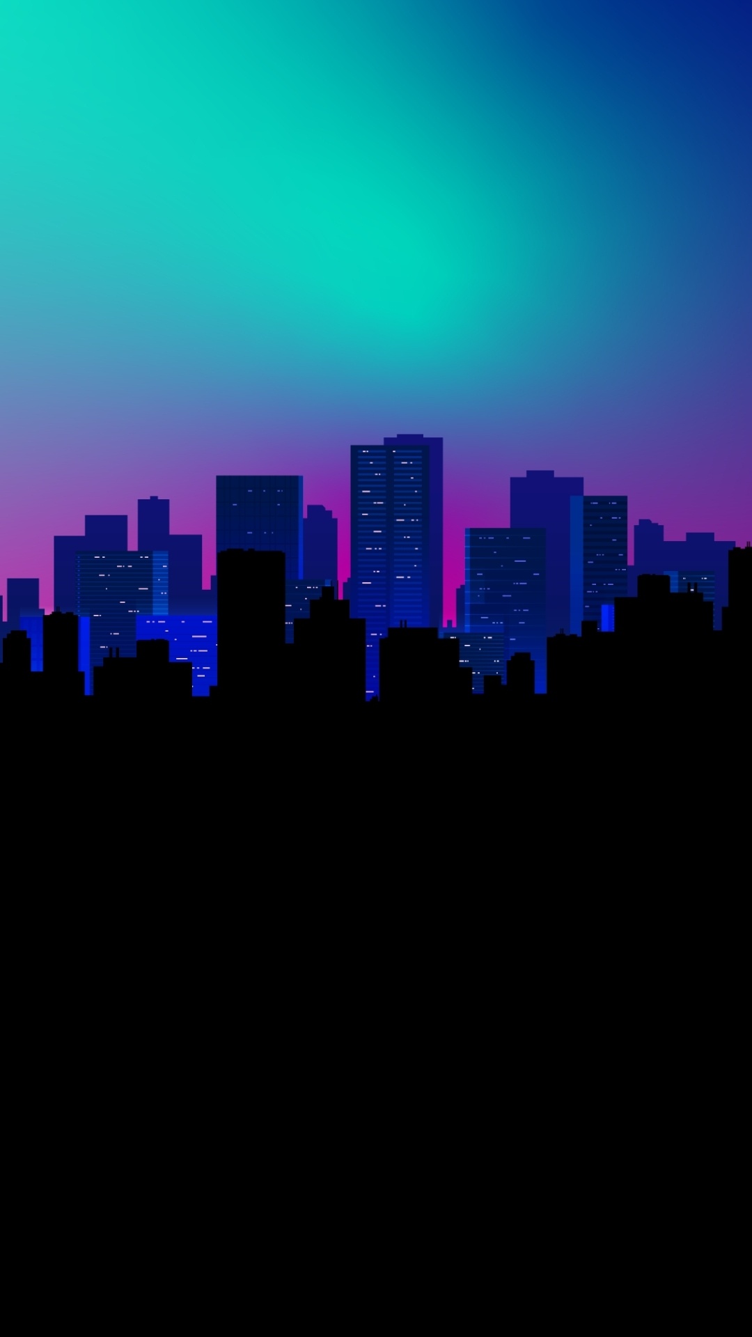 Обои андроид, небоскреб, здание, сумрак, башня в разрешении 1080x1920