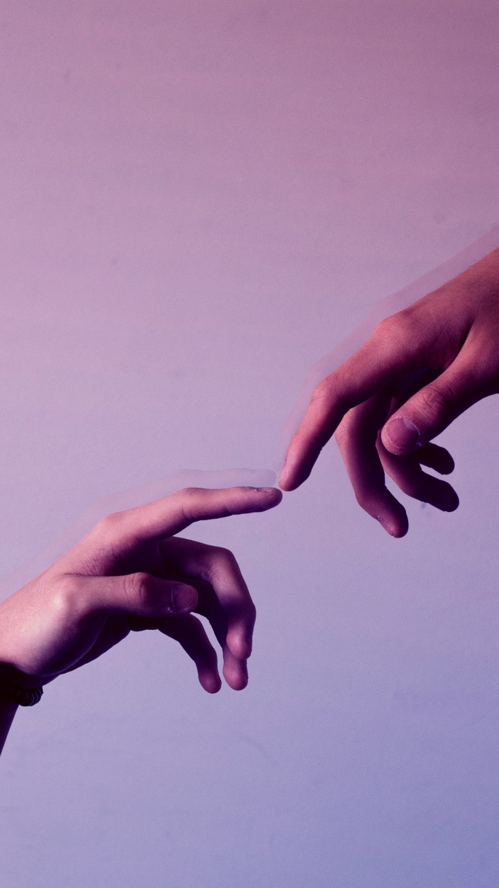 Обои розовый, палец, пурпур, рука, ноготь в разрешении 720x1280