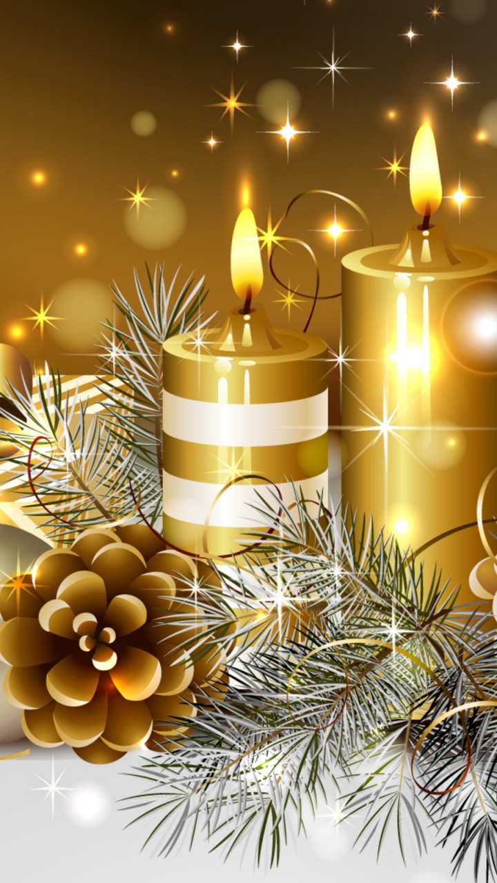 Обои Рождественский день, Рождественские украшения, Рождество, рождественский орнамент, пихта в разрешении 720x1280