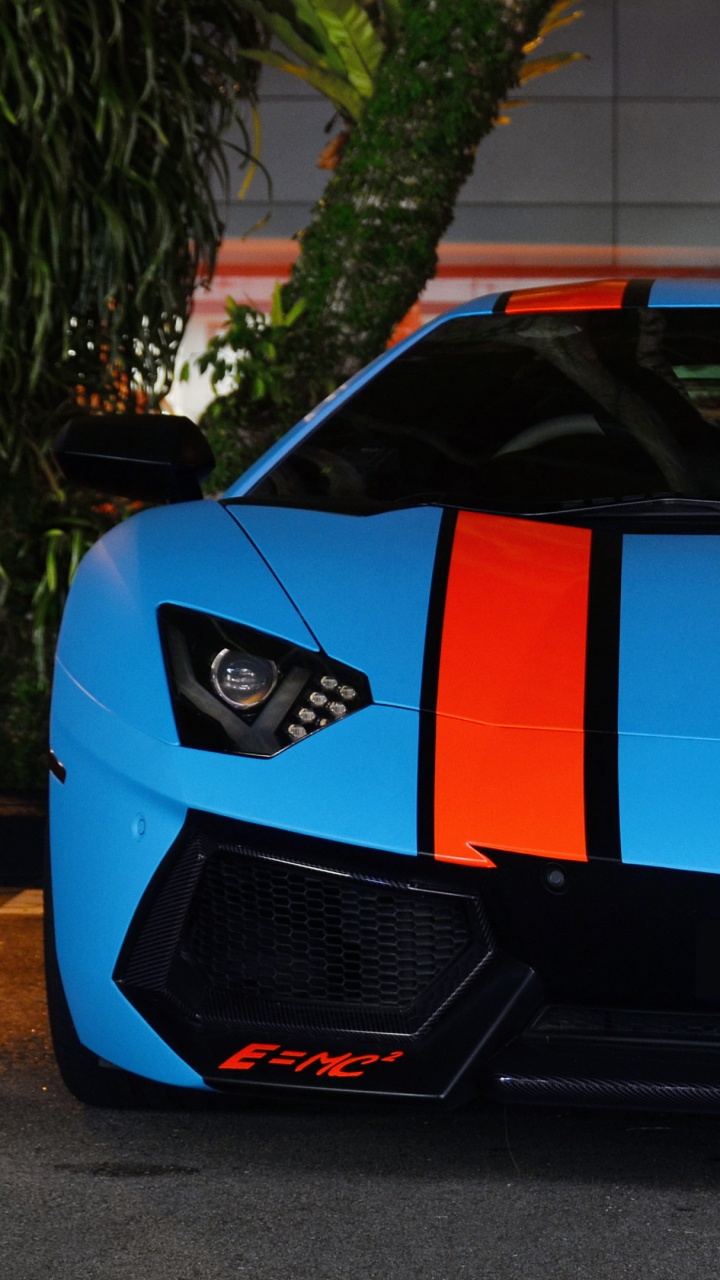 Обои Ламборджини, спорткар, суперкар, Ламборгини авентадор, вид транспорта в разрешении 720x1280