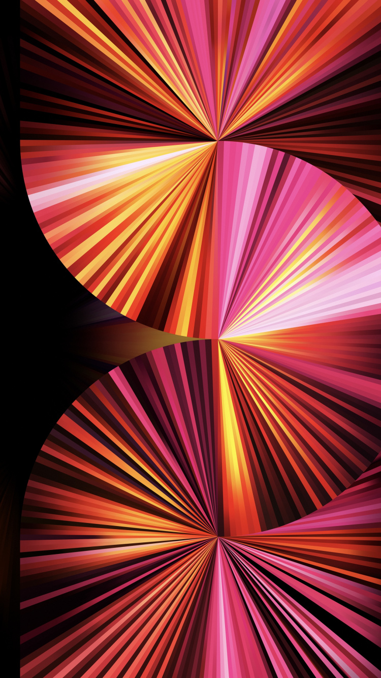 Обои Fan wallpaper in light pink for iPad Pro 11″ в разрешении 750x1334