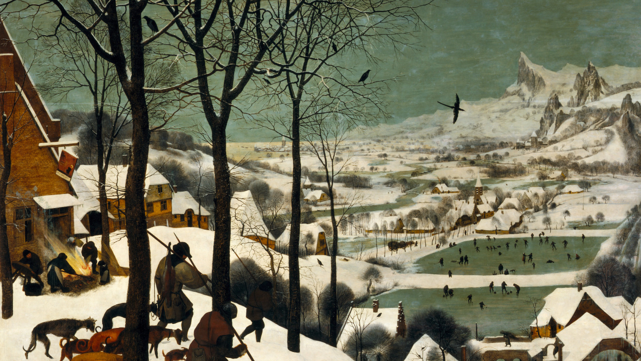 Обои зима, артист, живопись, возрождение, иллюстрация в разрешении 1280x720
