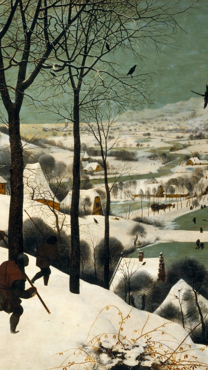 Обои зима, артист, живопись, возрождение, иллюстрация в разрешении 720x1280