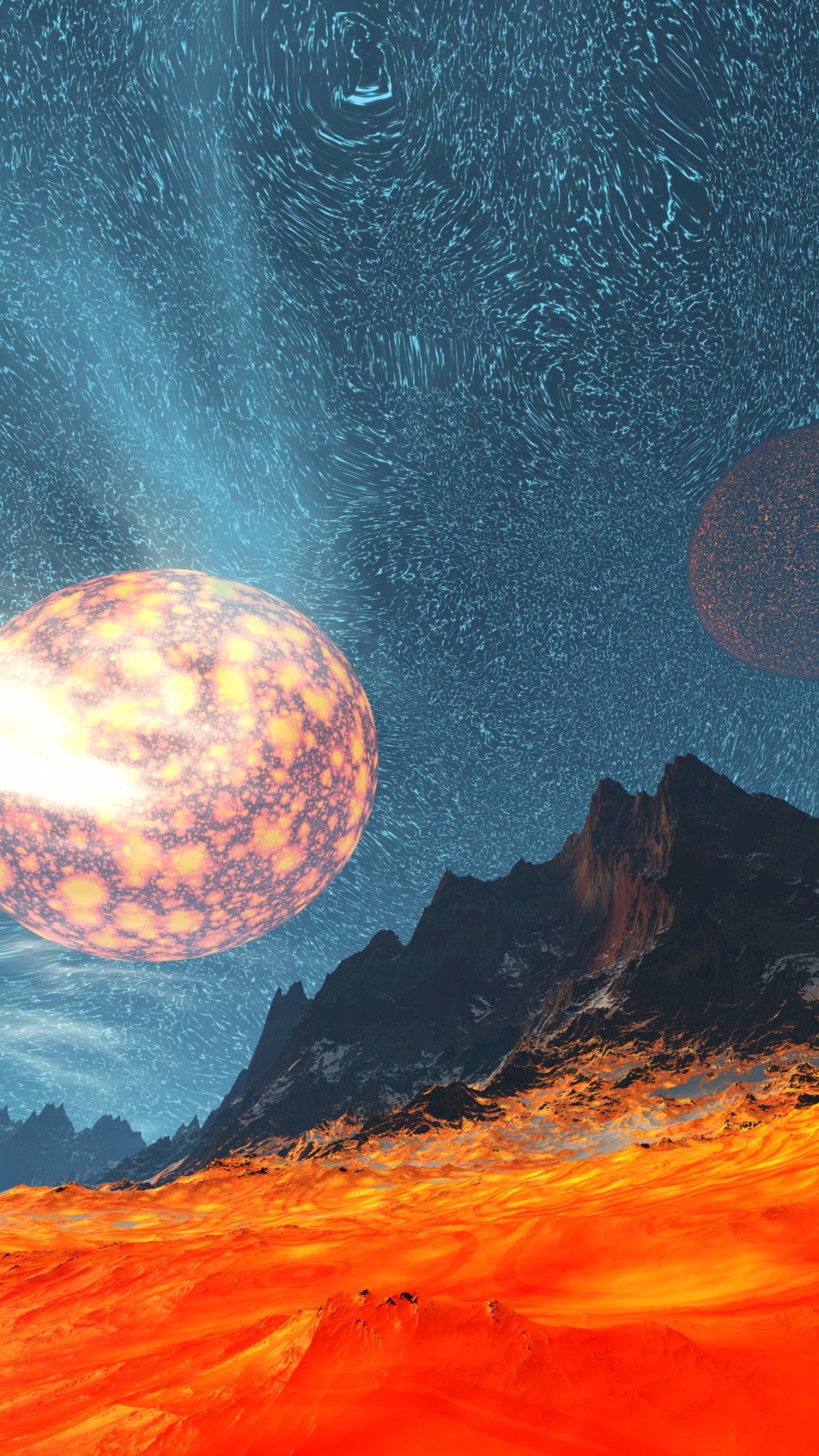 Обои Научная фантастика, природа, космическое пространство, атмосфера, земля в разрешении 1080x1920