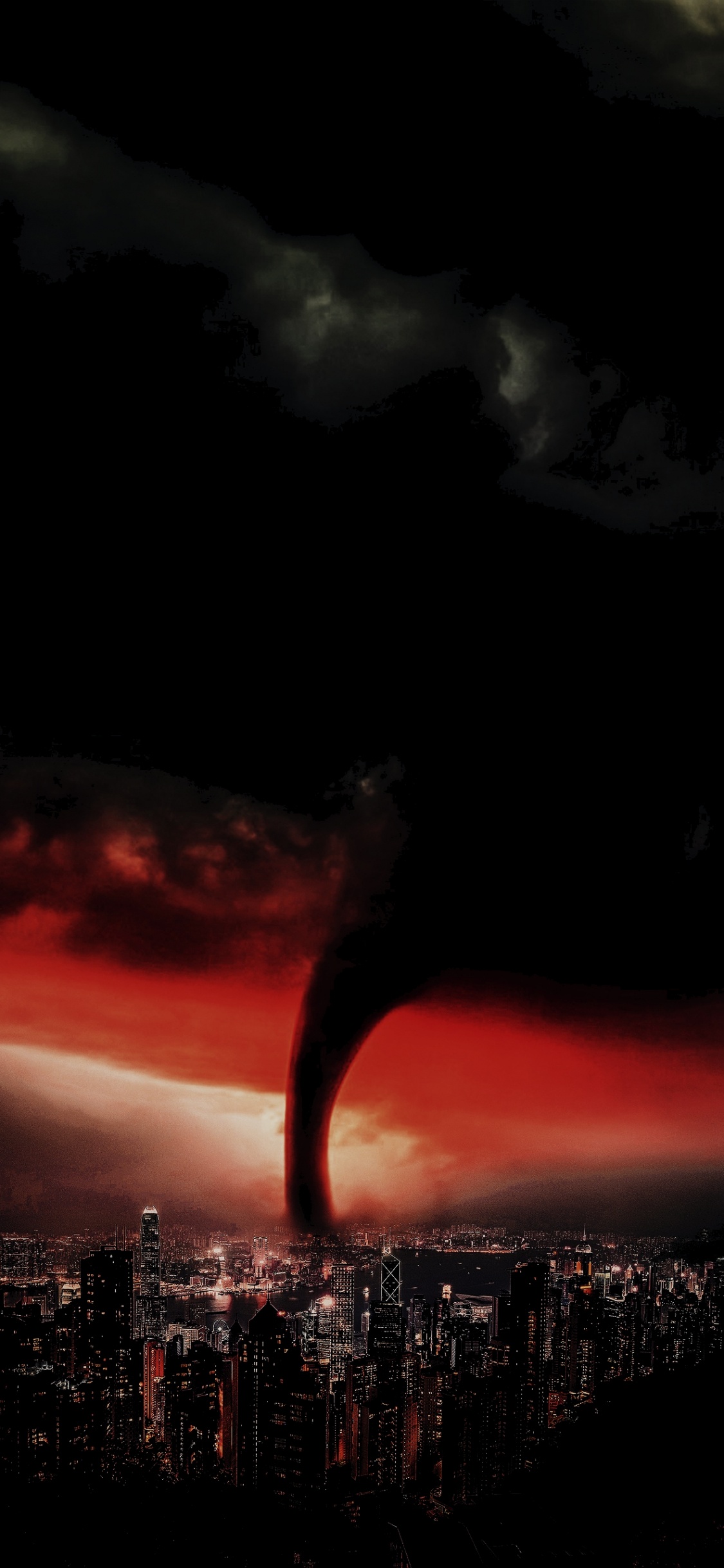 Обои OLED, смартфон, яблоко, атмосфера, облако в разрешении 1125x2436