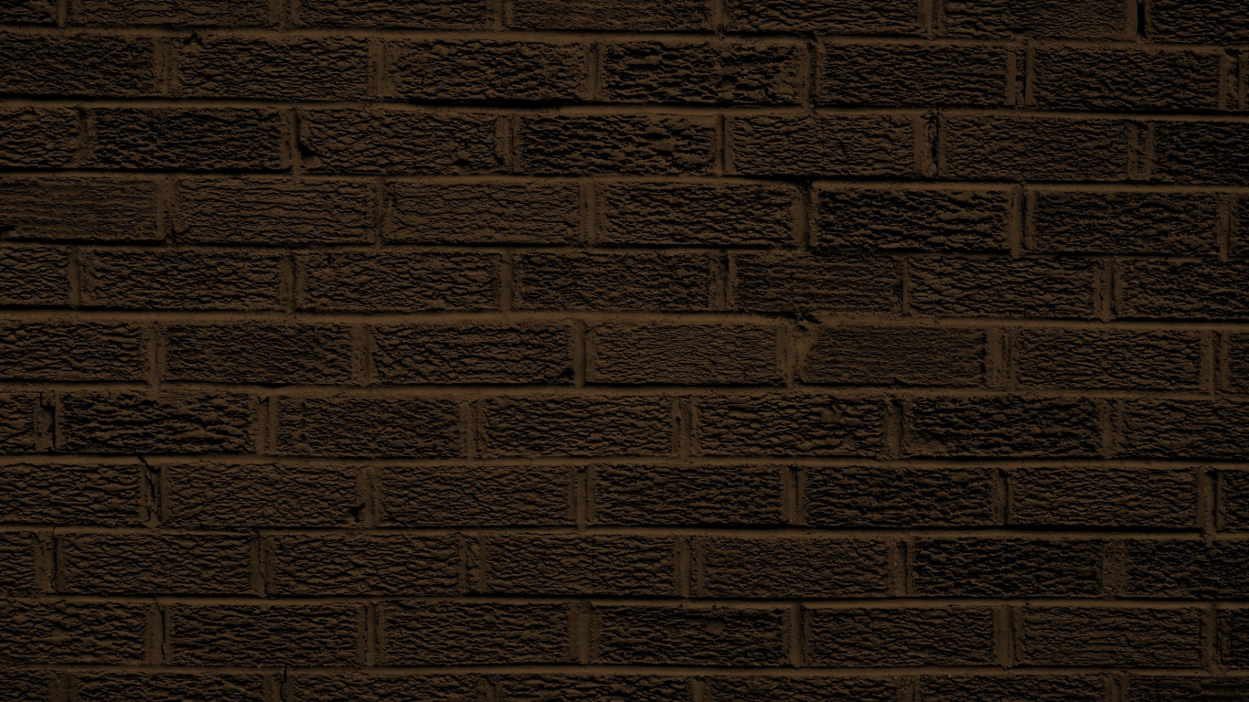 Обои коричневый цвет, кирпич, стена, кирпичная кладка, морилка в разрешении 1366x768