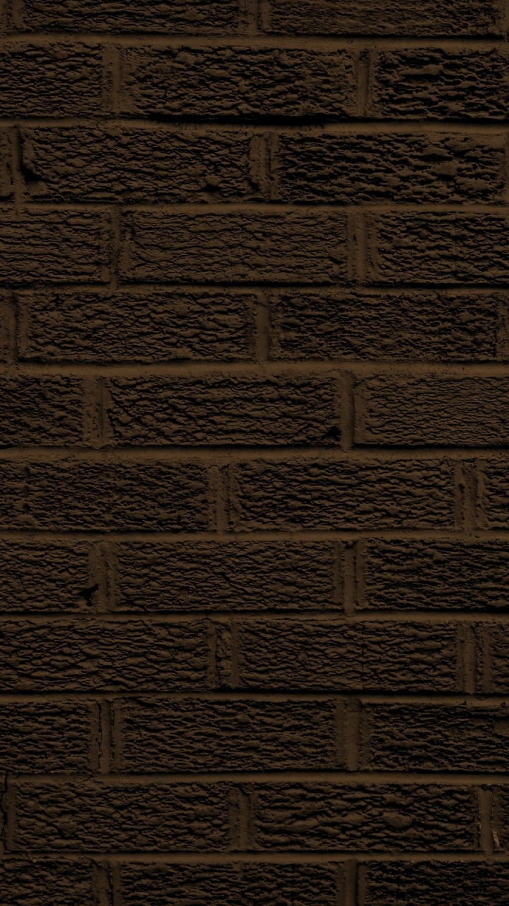 Обои коричневый цвет, кирпич, стена, кирпичная кладка, морилка в разрешении 720x1280