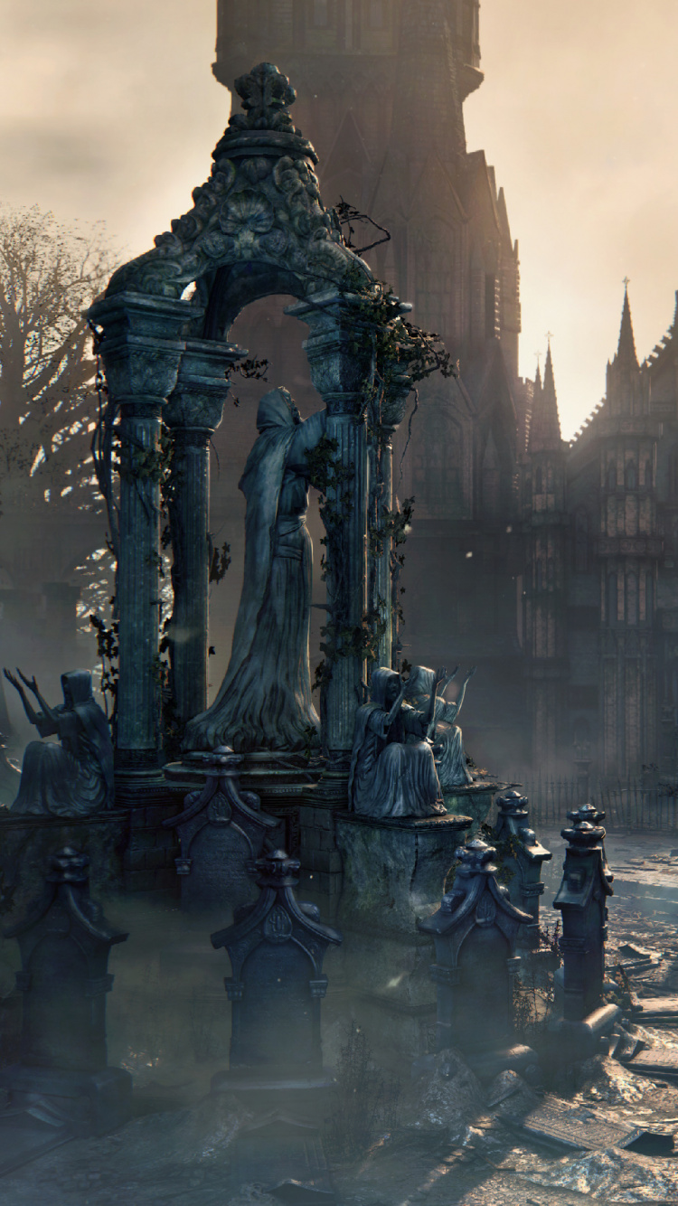 Обои темная душа, демоны души, playstation 4, бобышка, метрополия в разрешении 750x1334