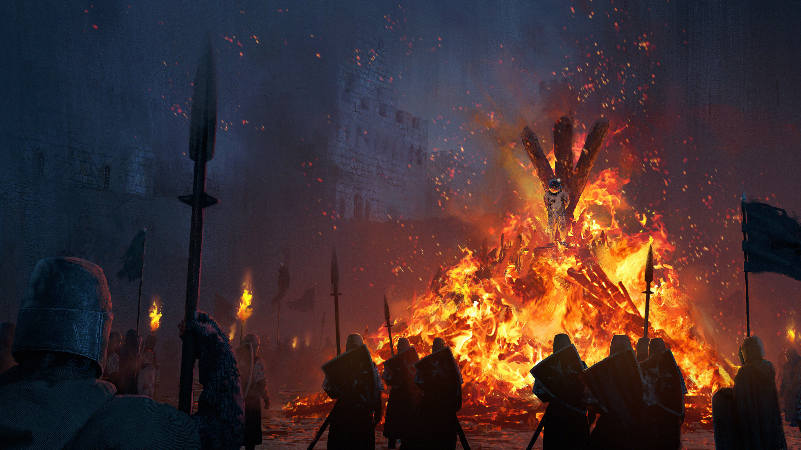 Обои арт, концепт арт, цифровое искусство, свет, мир в разрешении 2560x1440