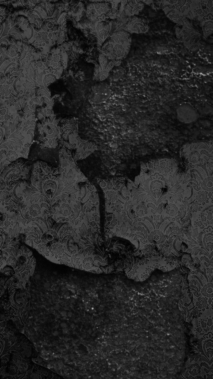 Обои текстура, черный, стена, монохромный, рок в разрешении 720x1280