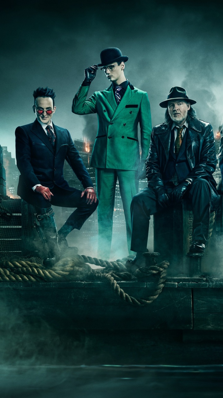 Обои Готэма, Бэтмен, Готэм - Сезон 5, эпизод, сезон в разрешении 720x1280