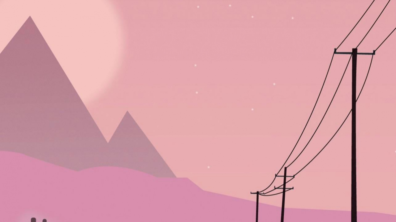 Обои экорегион, пурпур, склон, асфальт, розовый в разрешении 1280x720