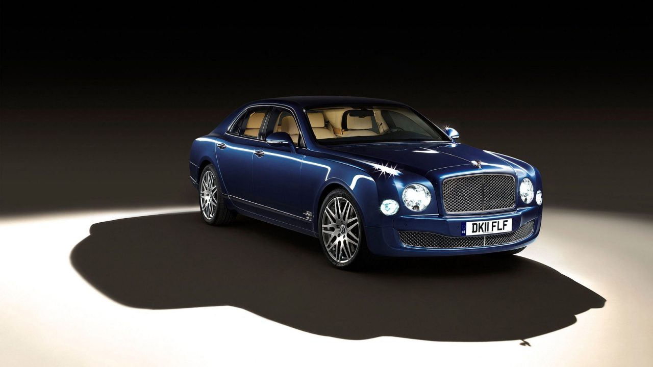 Обои bentley mulsanne, авто, Бентли, седан, международный автосалон в Германии в разрешении 1280x720