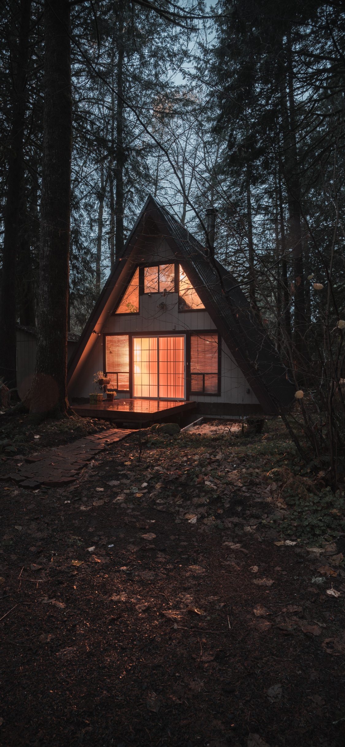 Обои Хаус, здание, дерево, родина, коттедж в разрешении 1125x2436