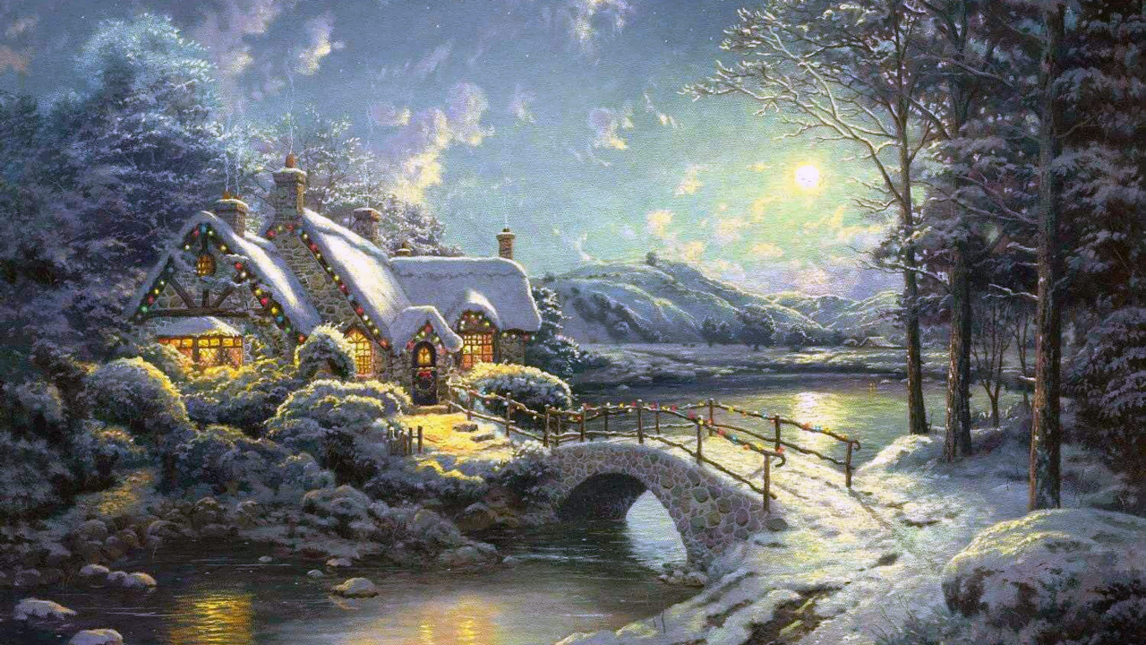 Обои живопись, арт, артист, природа, акварельные краски в разрешении 1280x720