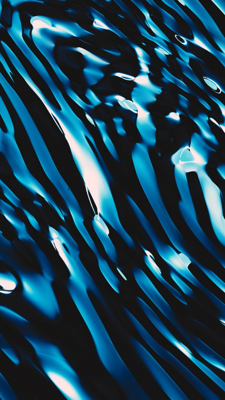 Обои синий, вода, электрик, морская биология, бирюза в разрешении 750x1334