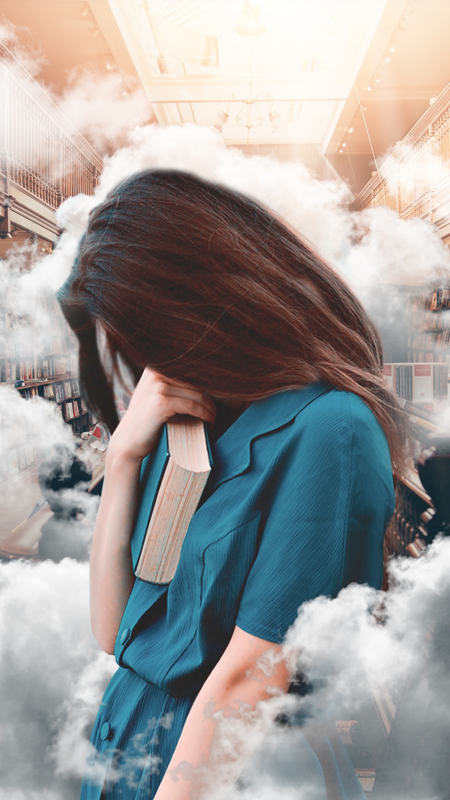 Обои БИБЛИОТЕКА, снимок, мех, ткань, мир в разрешении 1440x2560